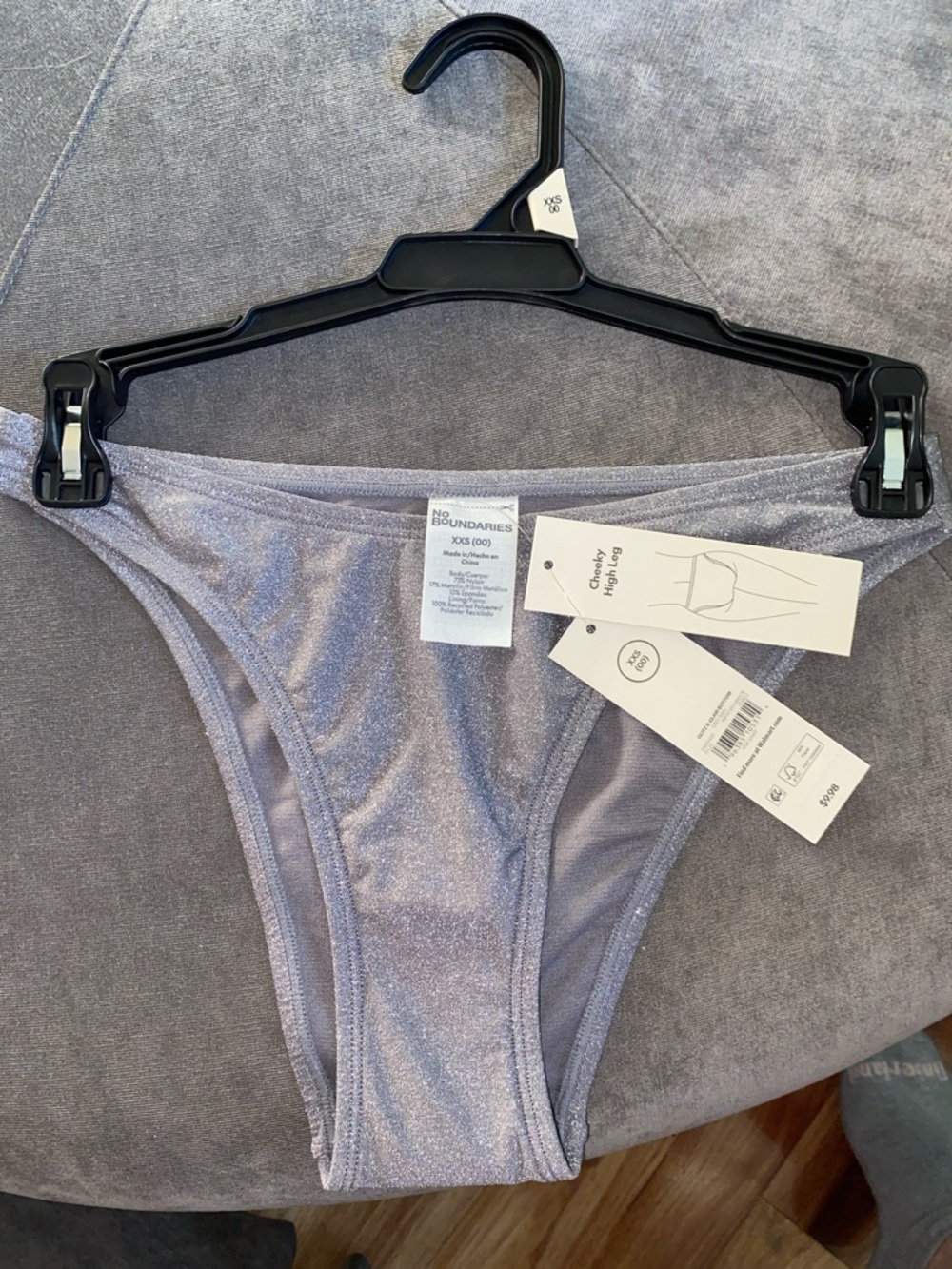 No Boundaries Shimmery Bikini Bottom